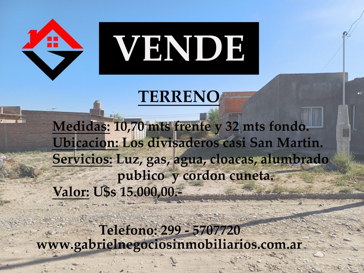 Terreno en venta - Calle Los Divisaderos