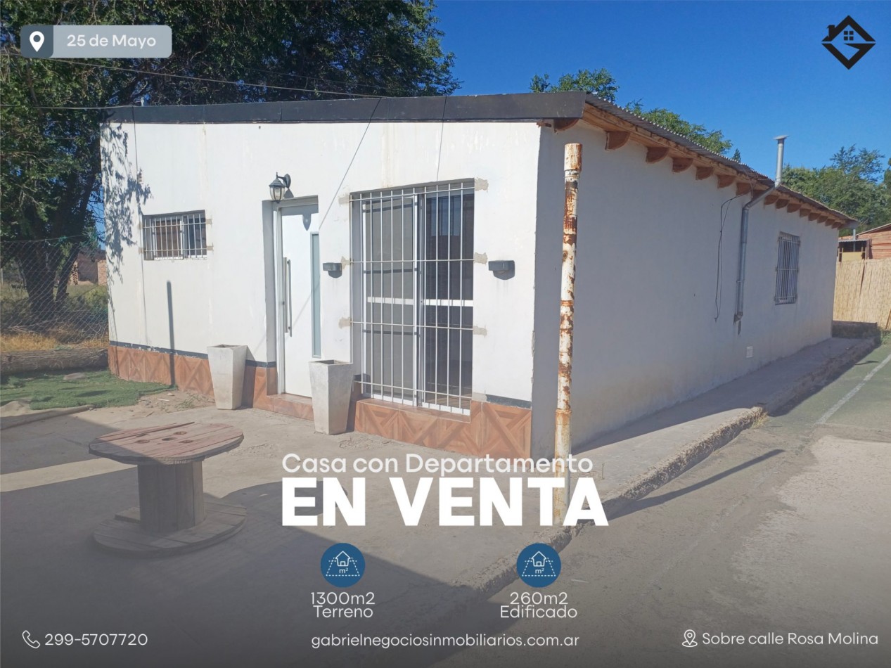 Casa con Departamento en Venta